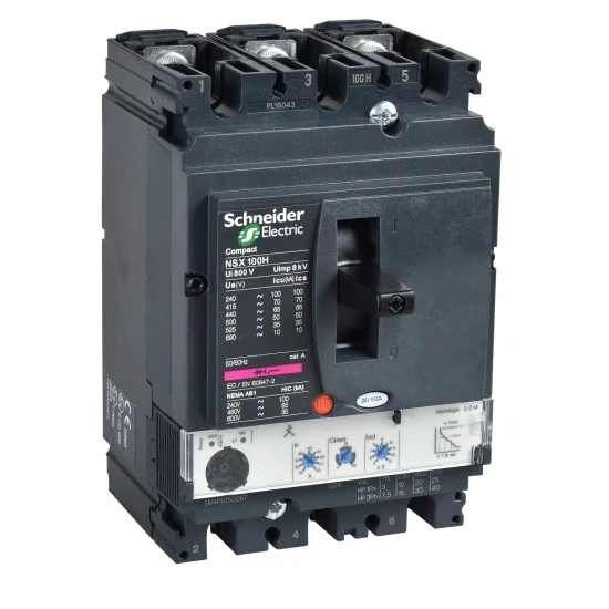Schneider NSX100H Micrologic 40A 3 Pole Compact Circuit Breaker