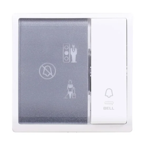 Pieno E8231BPDMW Bell Press Switch With PCU Indicator