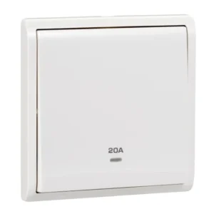 Pieno E8231D20N 20 Amp Double Pole Switch With Neon