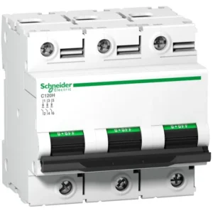 Schneider C120H C Curve 3 Pole Miniature Circuit Breaker