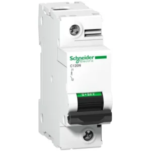 Schneider C120N C Curve 1 Pole Miniature Circuit Breaker