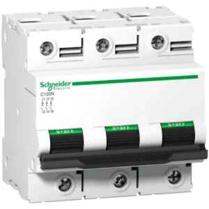 Schneider C120N C Curve 3 Pole Miniature Circuit Breaker