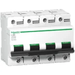 Schneider C120N C Curve 4 Pole Miniature Circuit Breaker