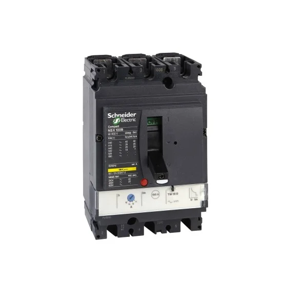 Schneider Circuit Breaker Compact NSX100B TMD 100 A 3 Pole 3d