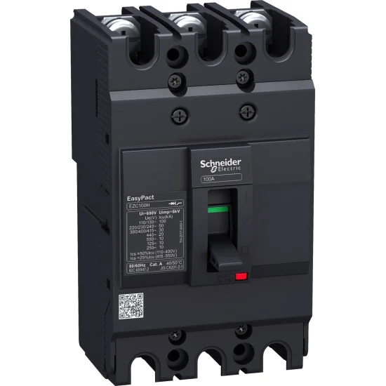 Schneider EZC100H3030 Easypact EZC100H - TMD - 30 A - 3 poles 3d Circuit Breaker