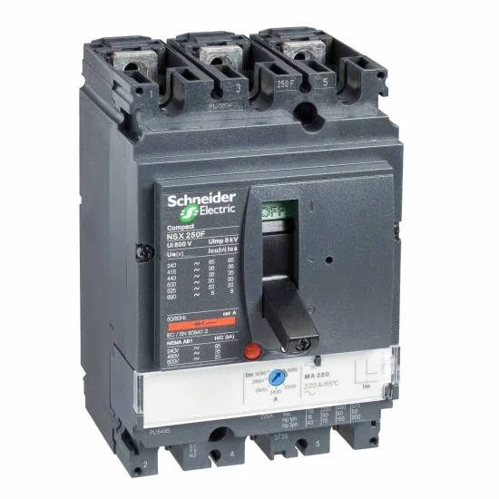 Schneider NSX250N MA 220A 3Pole Compact Circuit Breaker