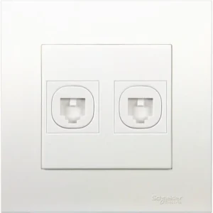 Vivace KB32TS 2 Gang Shuttered Telephone Outlet