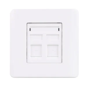 ZENcelo E8432RJS4 2 Gang Telephone Outlet