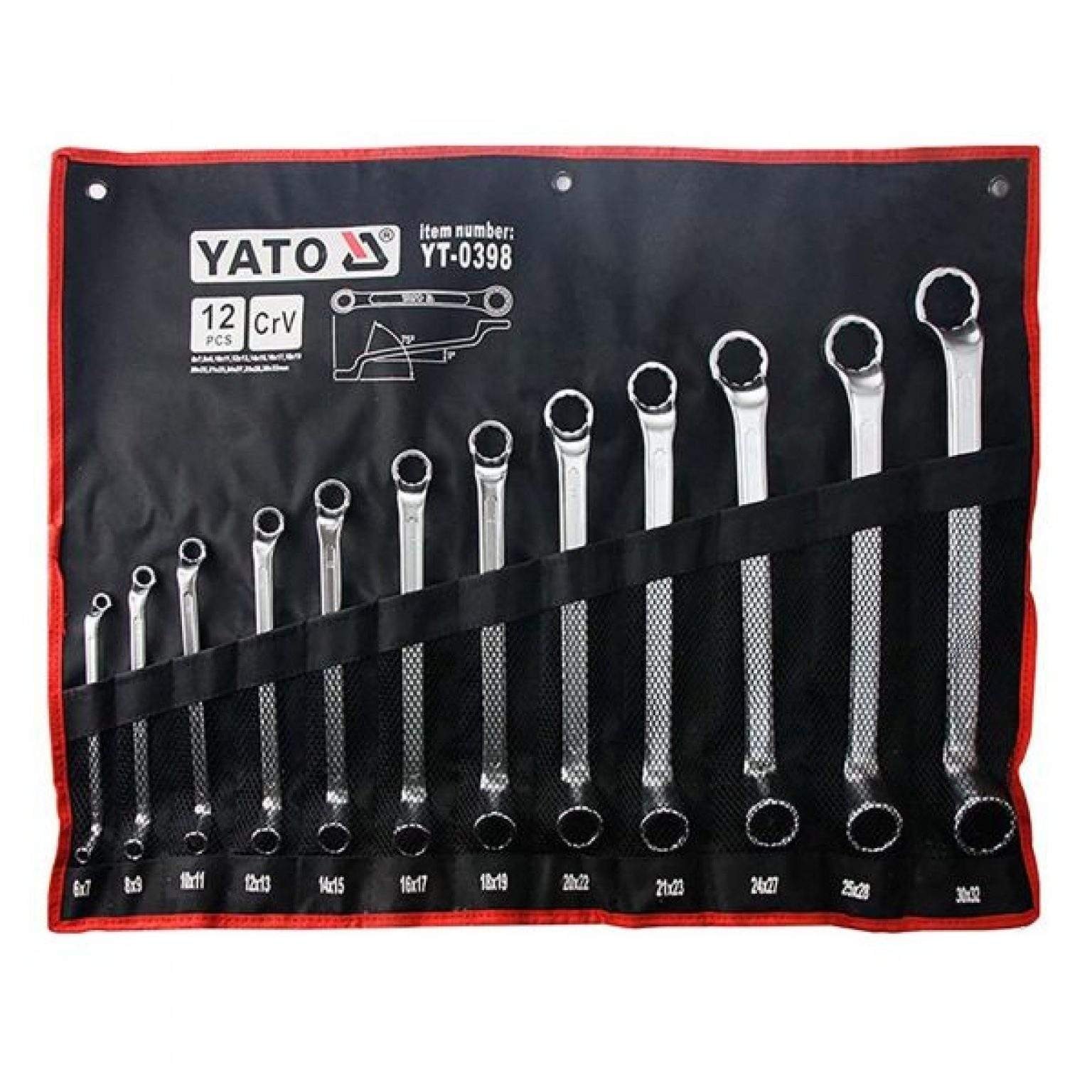 YATO DOUBLE RING SPANNER SET 6-32MM 12PCS