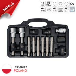 YATO COMBINED SOCKETS FOR ALTERNATOR 13PCS