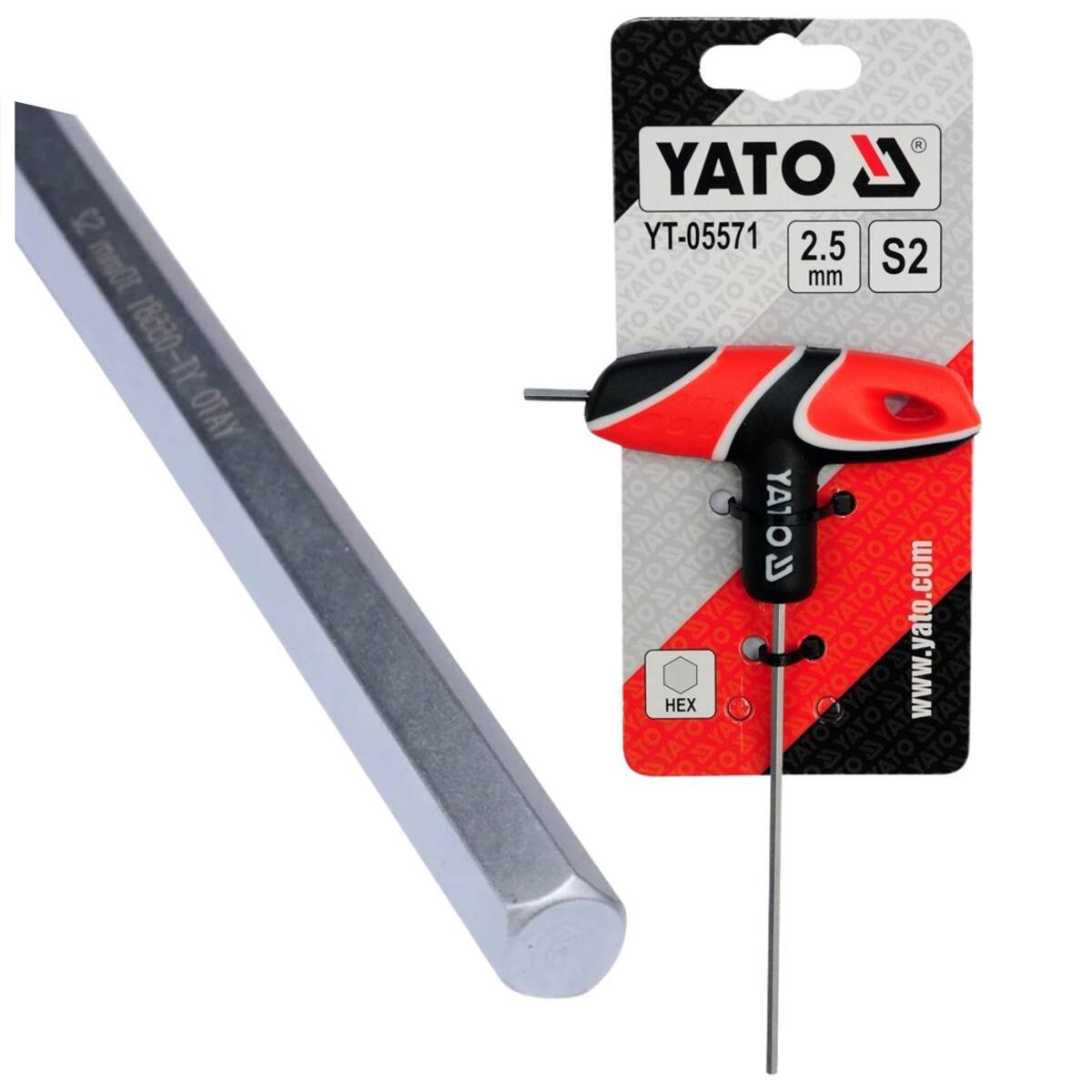 YATO T-HANDLE HEX KEY 2.5MM