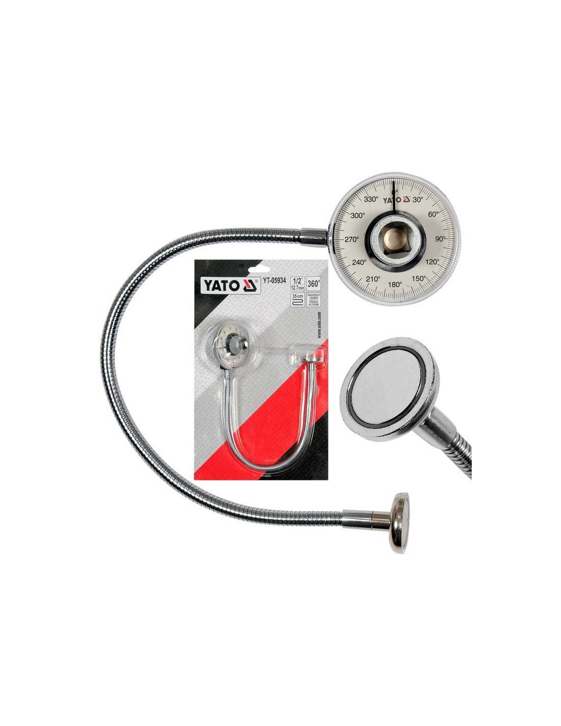 YATO TORQUE ANGLE GAUGE WITH MAGNET