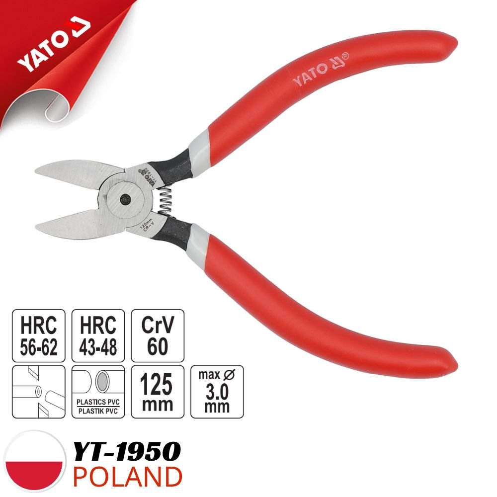 YATO SIDE CUTTING PLIERS 5"