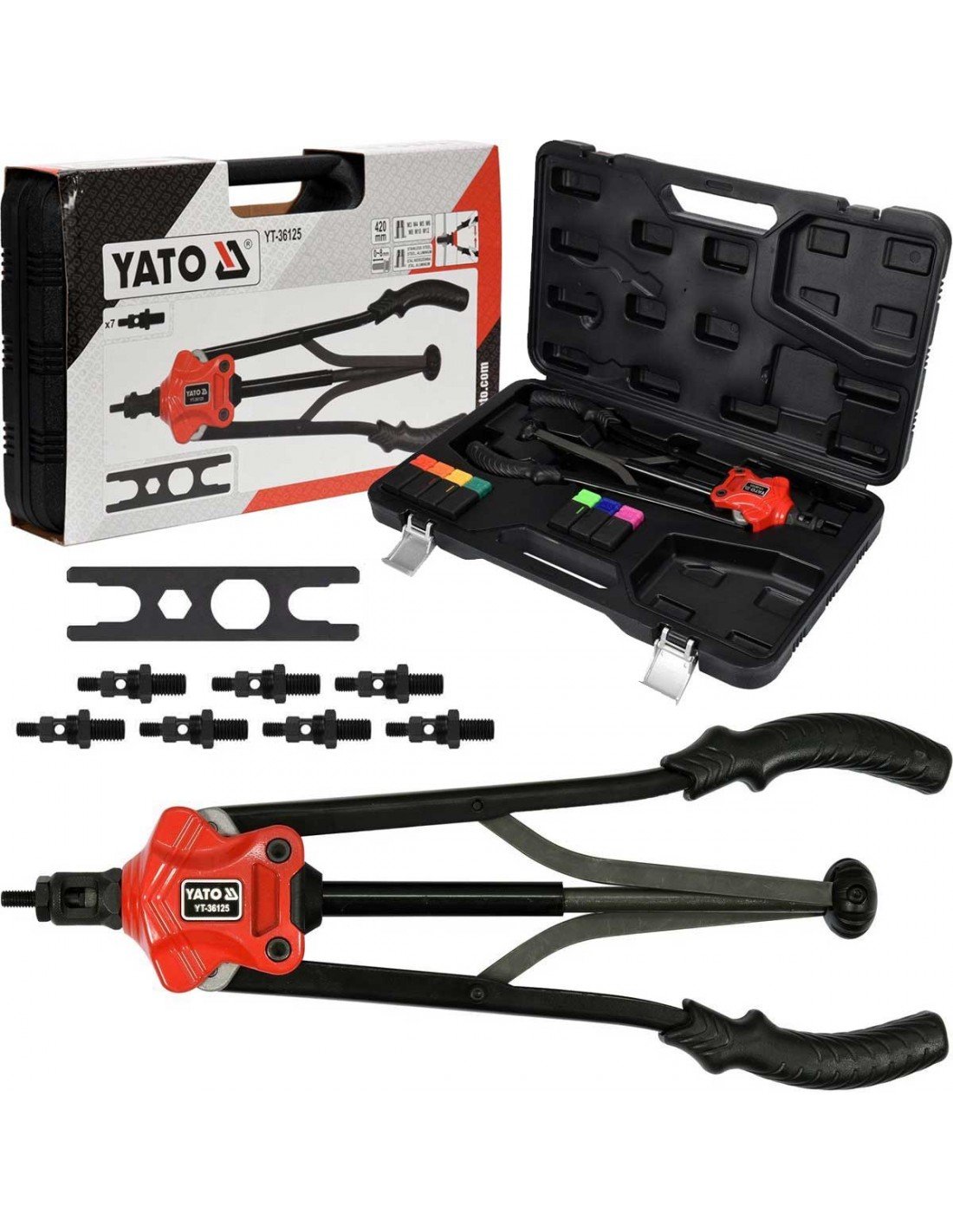 YATO HAND NUT RIVETER TOOL M5-M12 (420mm)