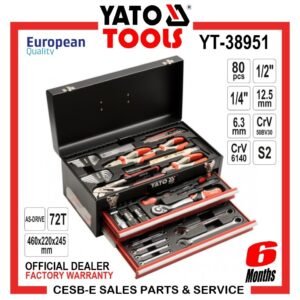 YATO TOOL BOX WITH TOOLS 80PCS