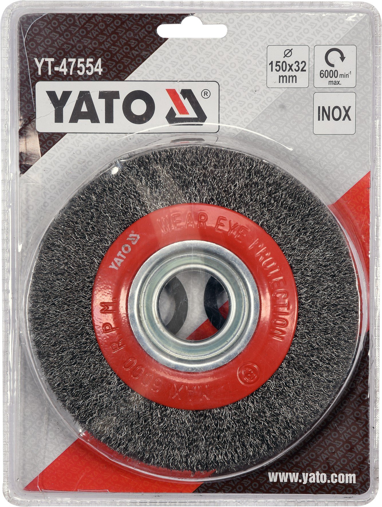 YATO WIRE BRUSH 150MM 32MM INOX