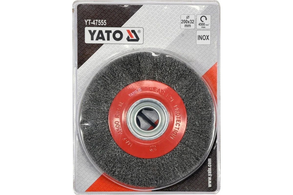 YATO WIRE BRUSH 200MM 32MM INOX