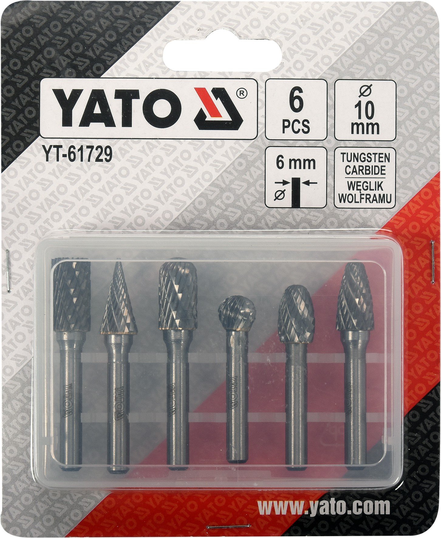 YATO 6PCS ROTARY FILE SET FOR METAL PREMIUM