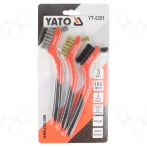 YATO WIRE BRUSH SET 3PCS 3X7 ROWS 180MM