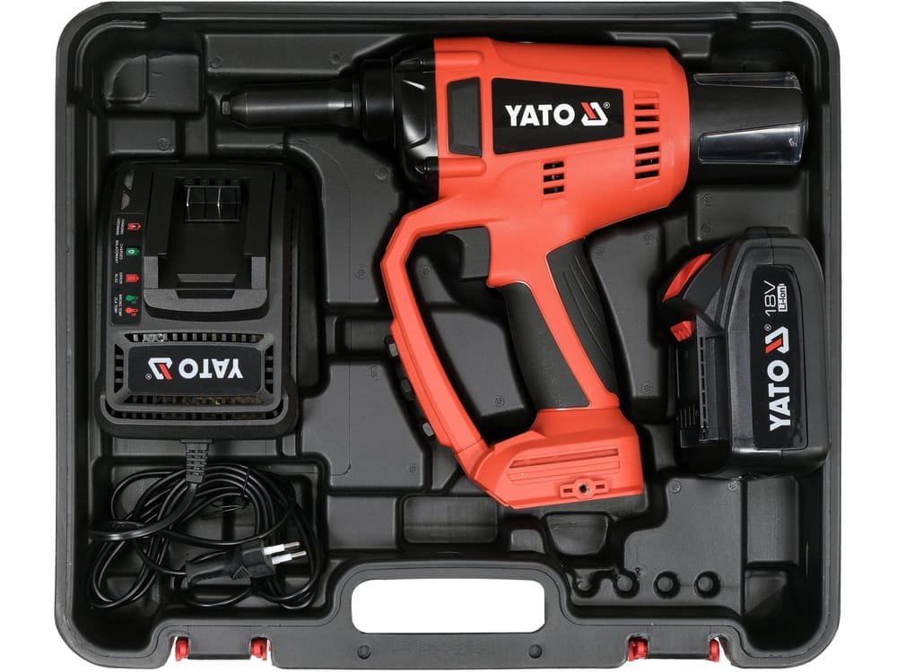 YATO BRUSHLESS CORDLESS RIVETER 18V 2.4-5.0MM