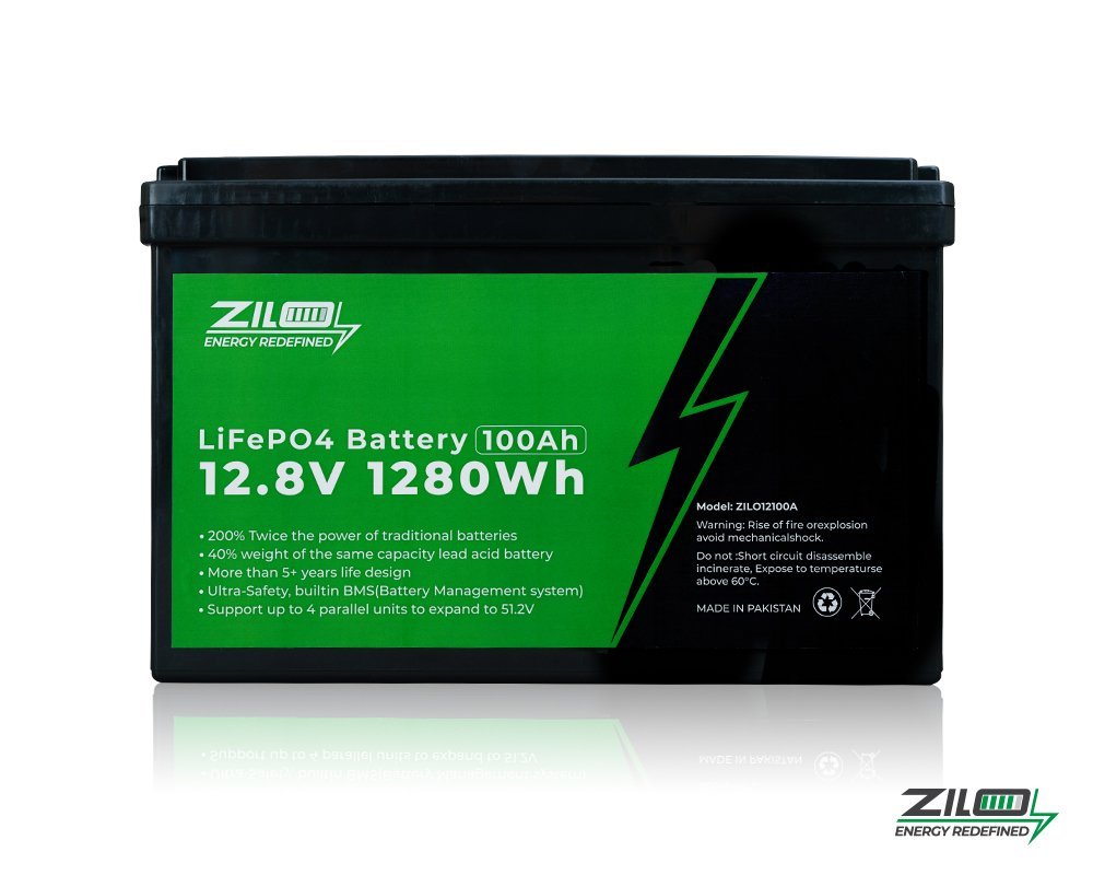 Zilo 12V Nexa Cube 12.8V 100Ah Lithium Battery